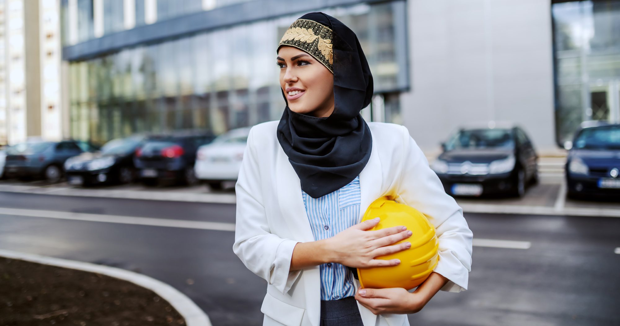 Muslim woman worker