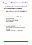Birth, Marriage, Civil Partnership and Death Certificates