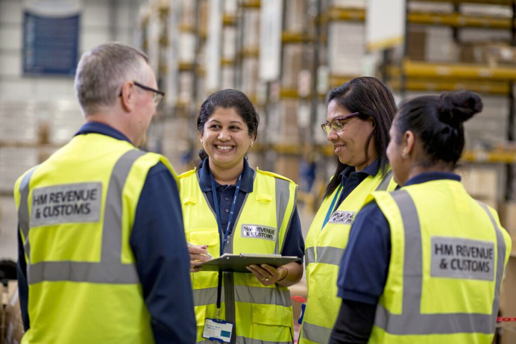 Surge team working in customs