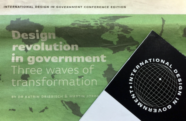 Conference gazette and name badge