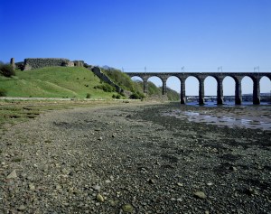 Berwick Castle and Royal Border Bridge (c) English Heritage Photo Library. With the town cut off and occupied by the Scots, the only viable means of replenishing supplies for the English garrison at the castle was by sea.