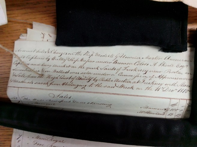 Handwritten ledger of accounts dated 11 December 1810