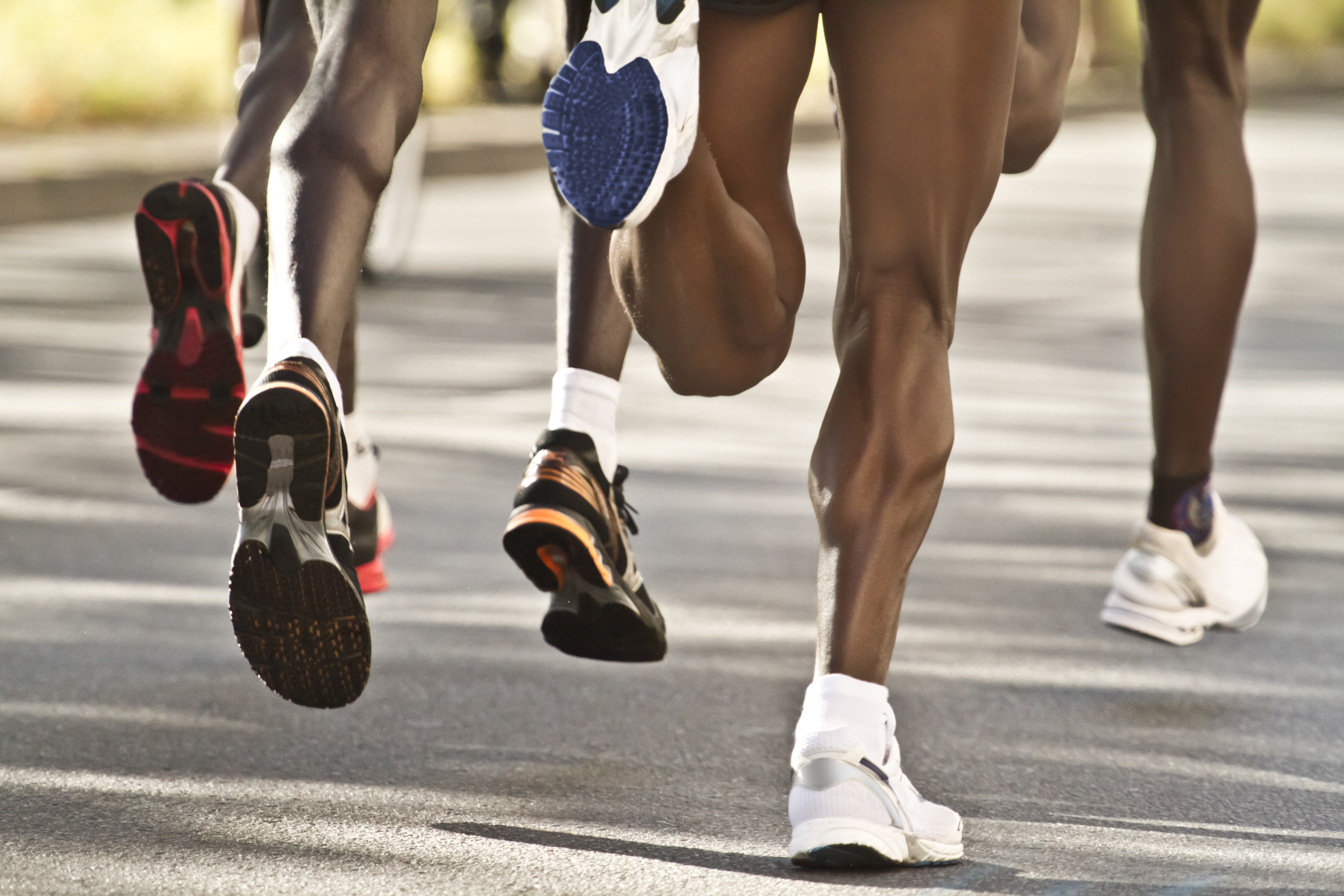 People running on the street