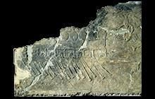 Frieze with drawings on it