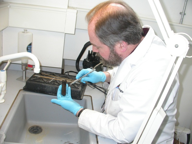 Eric at work in the lab
