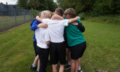 Pupils at Tanfield School