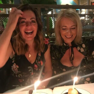 Nina (left) and Zoe (right) celebrating a birthday