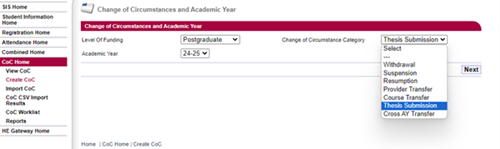 Doctoral Thesis Submission CoC