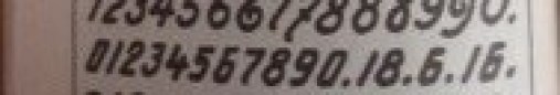 Numbers 0-10 and the date 18.6.16 as shown in contemporary German Skelettschrift