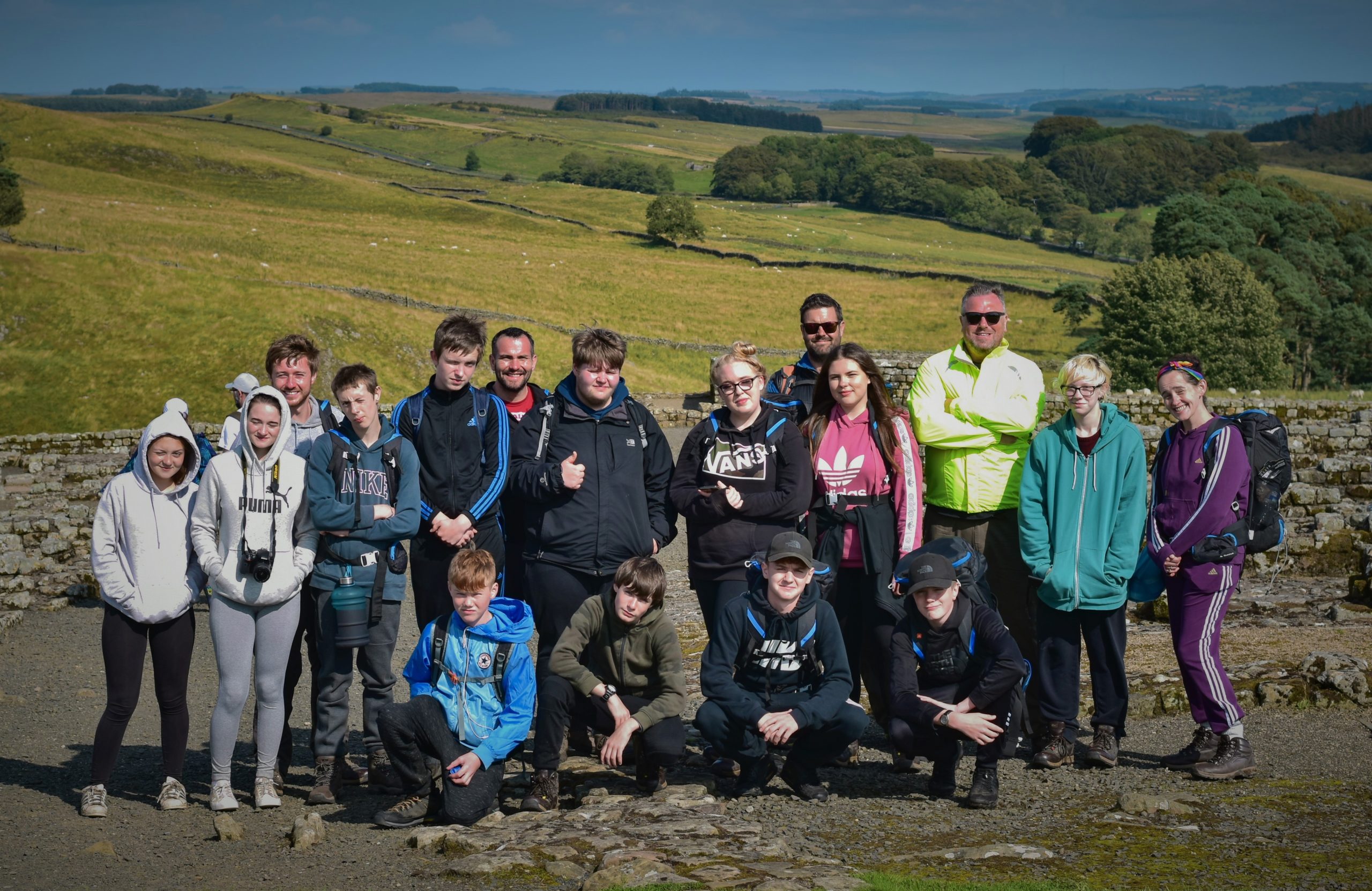 A group of people in nature