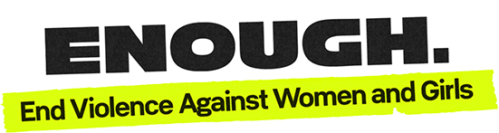 Violence against women and girls - Enough campaign logo