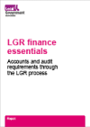 LGR finance essentials: Accounts and audit requirements through the LGR process in bold text on a white sheet