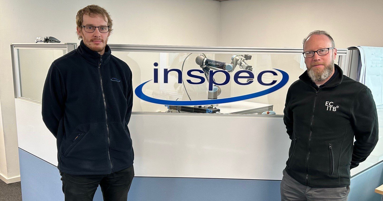James Burton (left) From Inspec In Hull, Who Attended A Project Performance Course, With The ECITB's Chris O'Connell