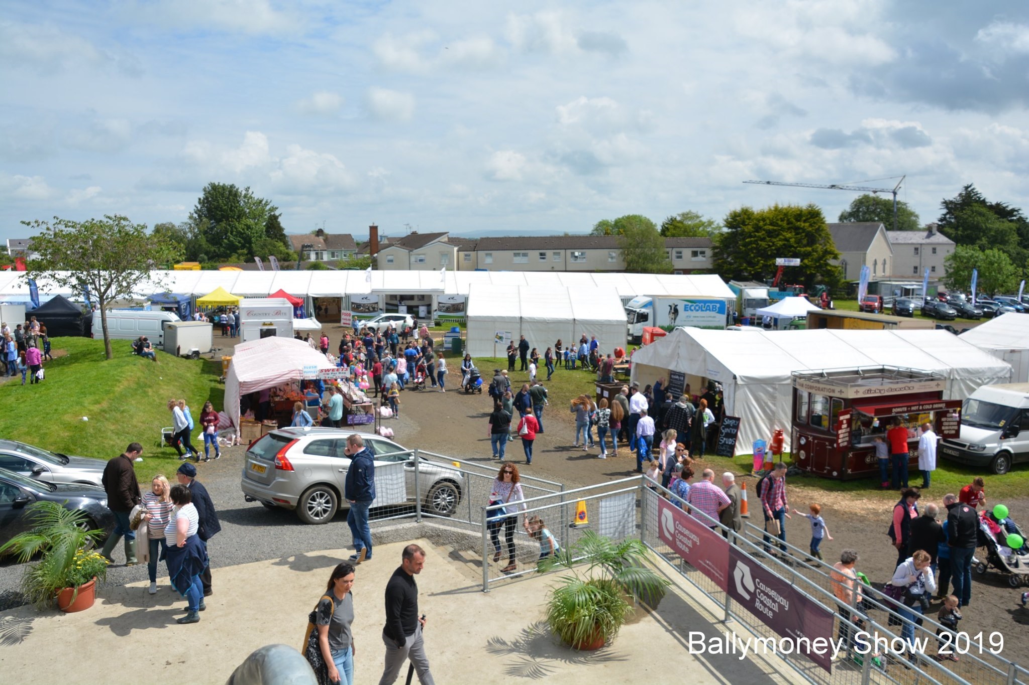 Ariel shot of the ballymoney show 2019