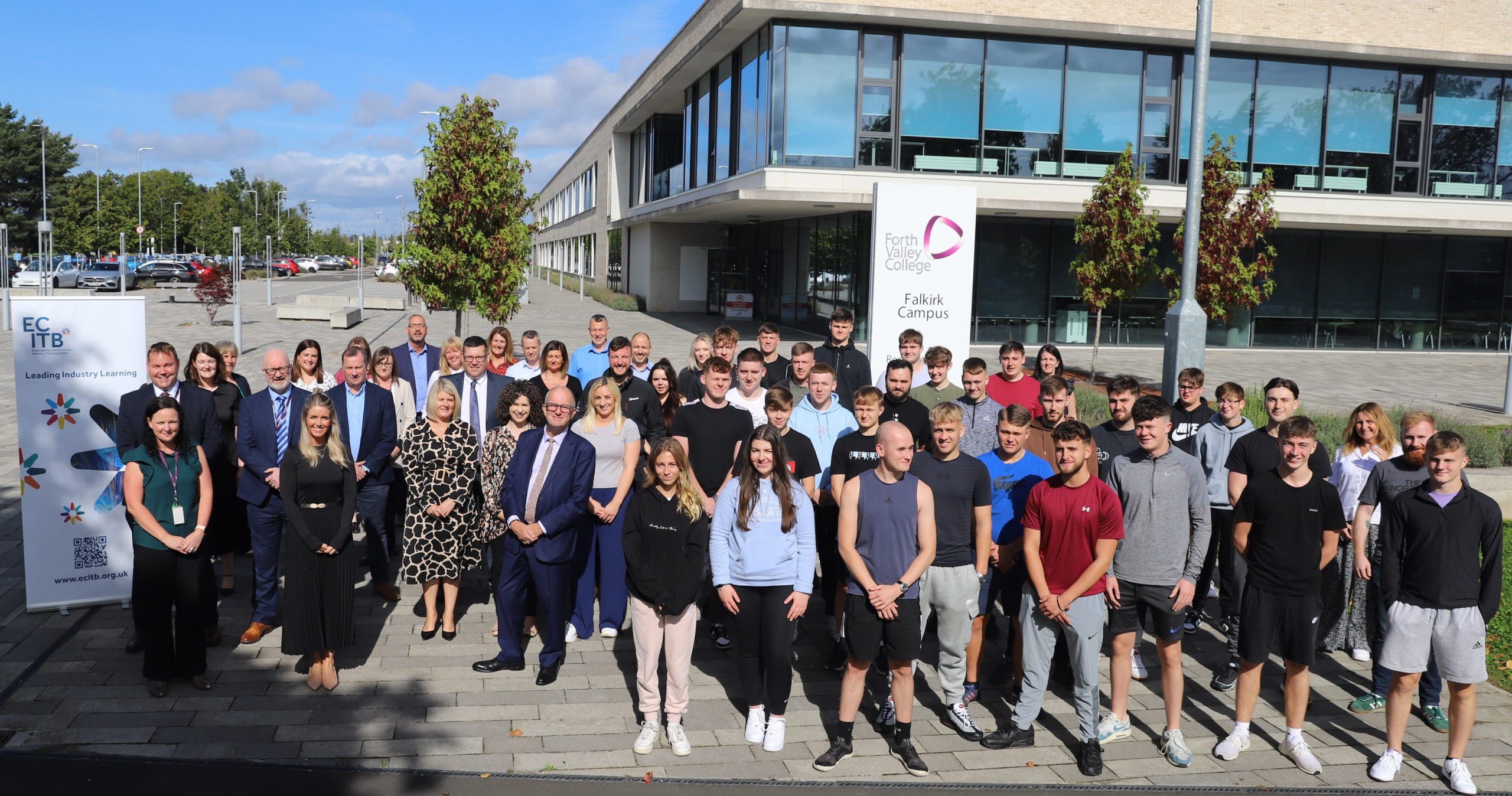 ECITB apprentices on their induction day at Forth Valley College