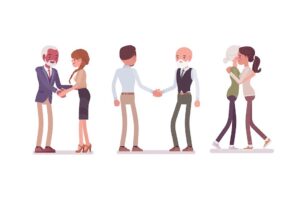 image of younger people befriending people of pension age