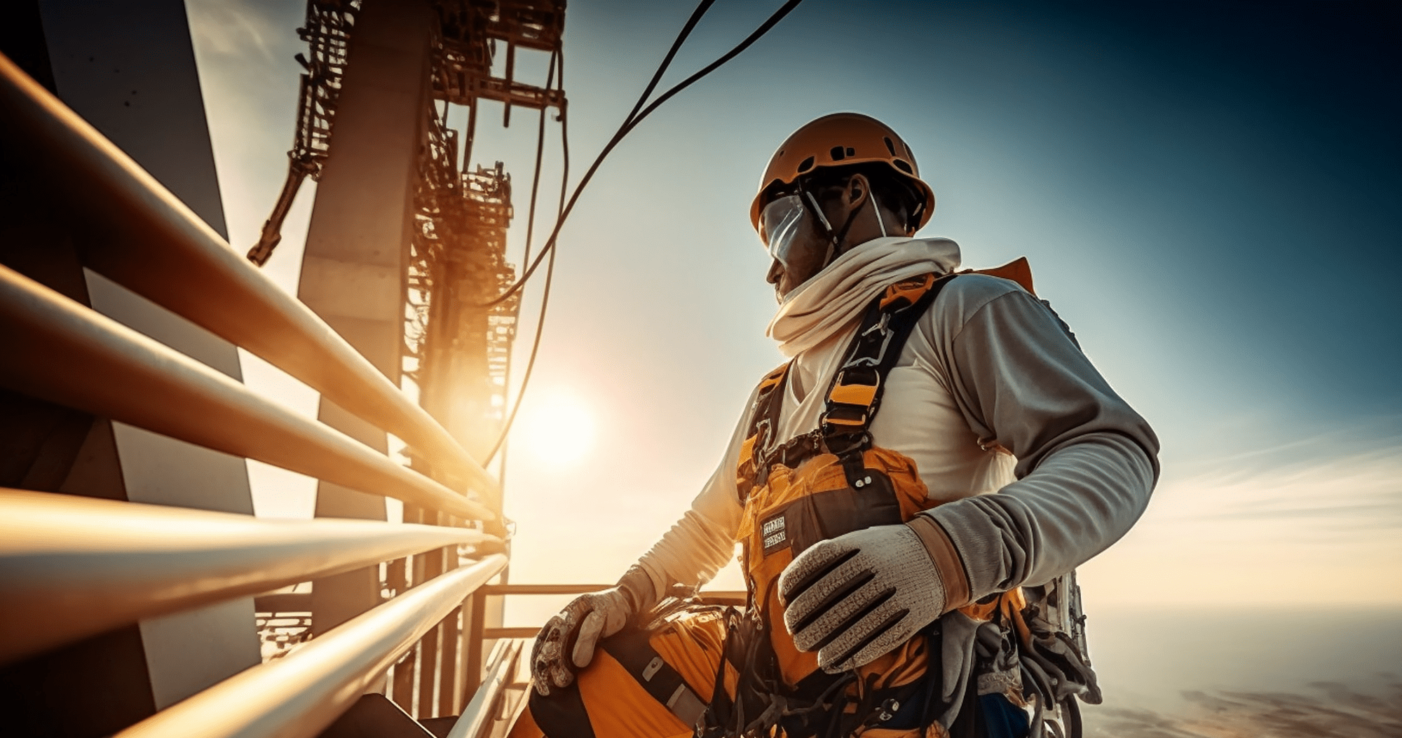 CCNSG Safety Passport: Person Wearing A Hard Hat Working At Height