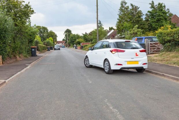 Learner driver on the road