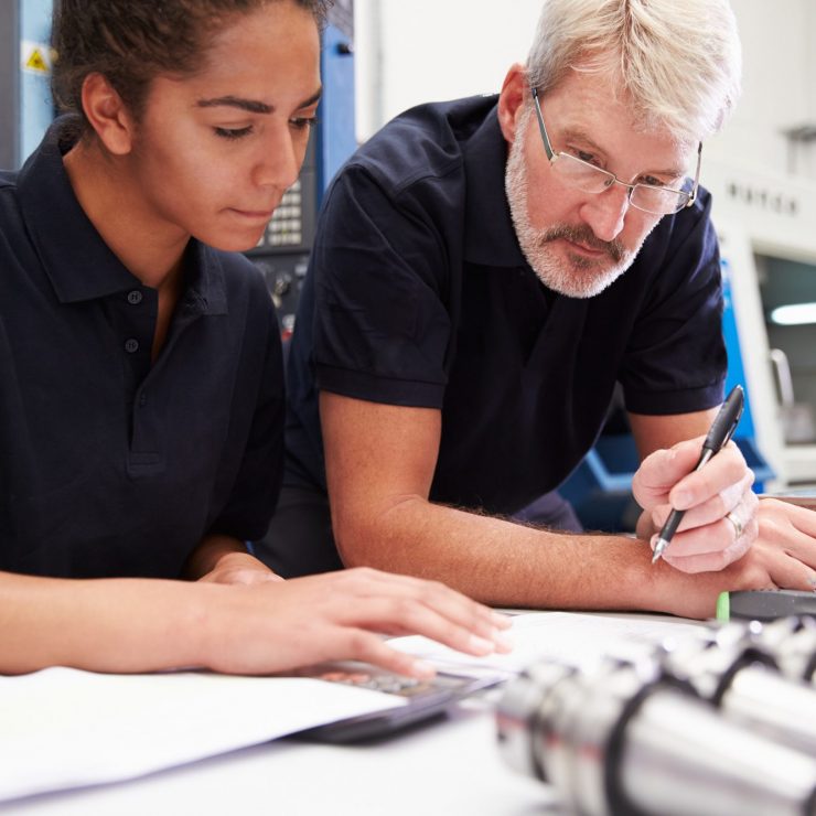 Engineer And Apprentice Planning CNC Machinery Project Engineer And Apprentice Planning CNC Machinery Project