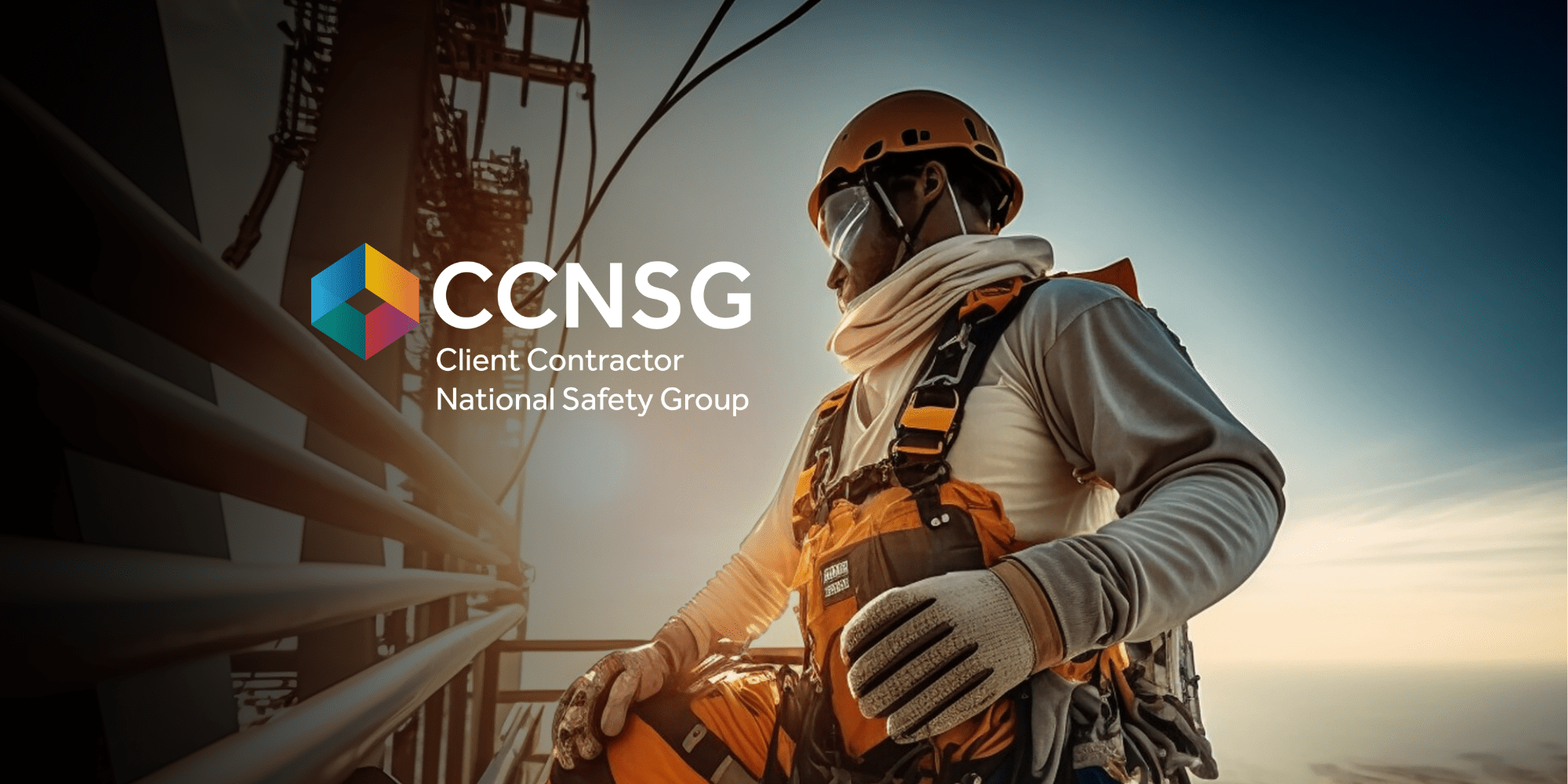 CCNSG Safety Passport logo and engineering construction worker
