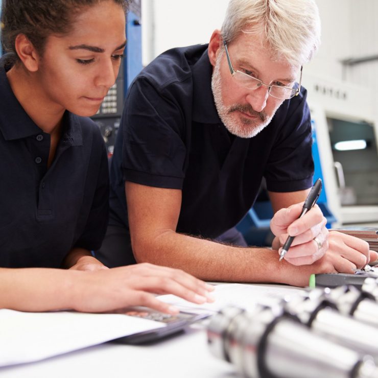 Engineer And Apprentice Planning CNC Machinery Project Engineer And Apprentice Planning CNC Machinery Project