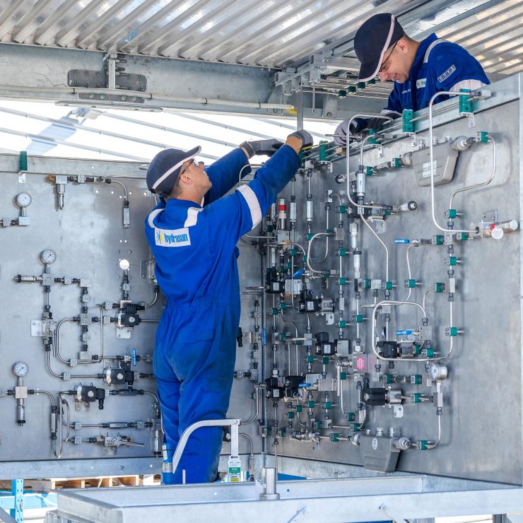 Hydrasun Technicians Working On Hydrogen Projects