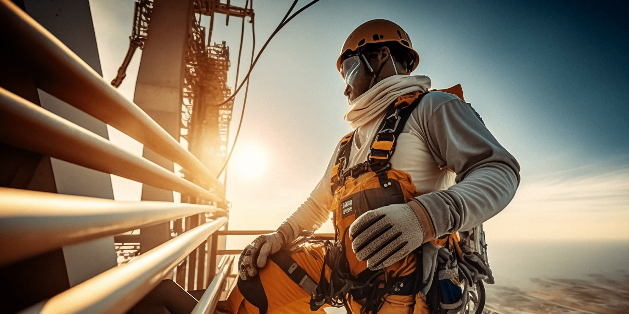 CCNSG Safety Passport: Person Wearing A Hard Hat Working At Height