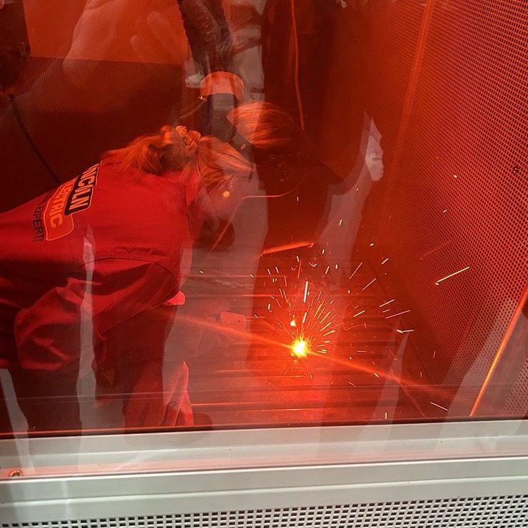 A Work Ready Programme Learner Using One Of The New Welding Bays At The CATCH Facility