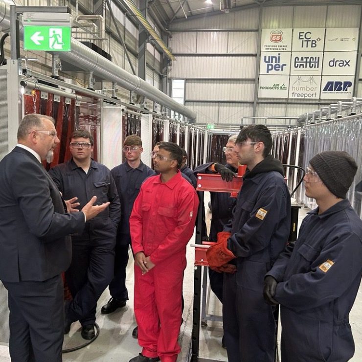COO Andy Brown Speaking With Work Ready Programme Learners At The Opening Of The CATCH Facility