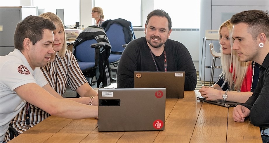 Photo of trailer registration team