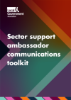 Text says: Sector support ambassador communications toolkit