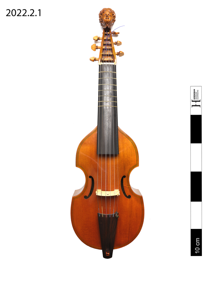 Image of 321.322-71 Necked box lutes or necked guitars sounded by bowing with a bow