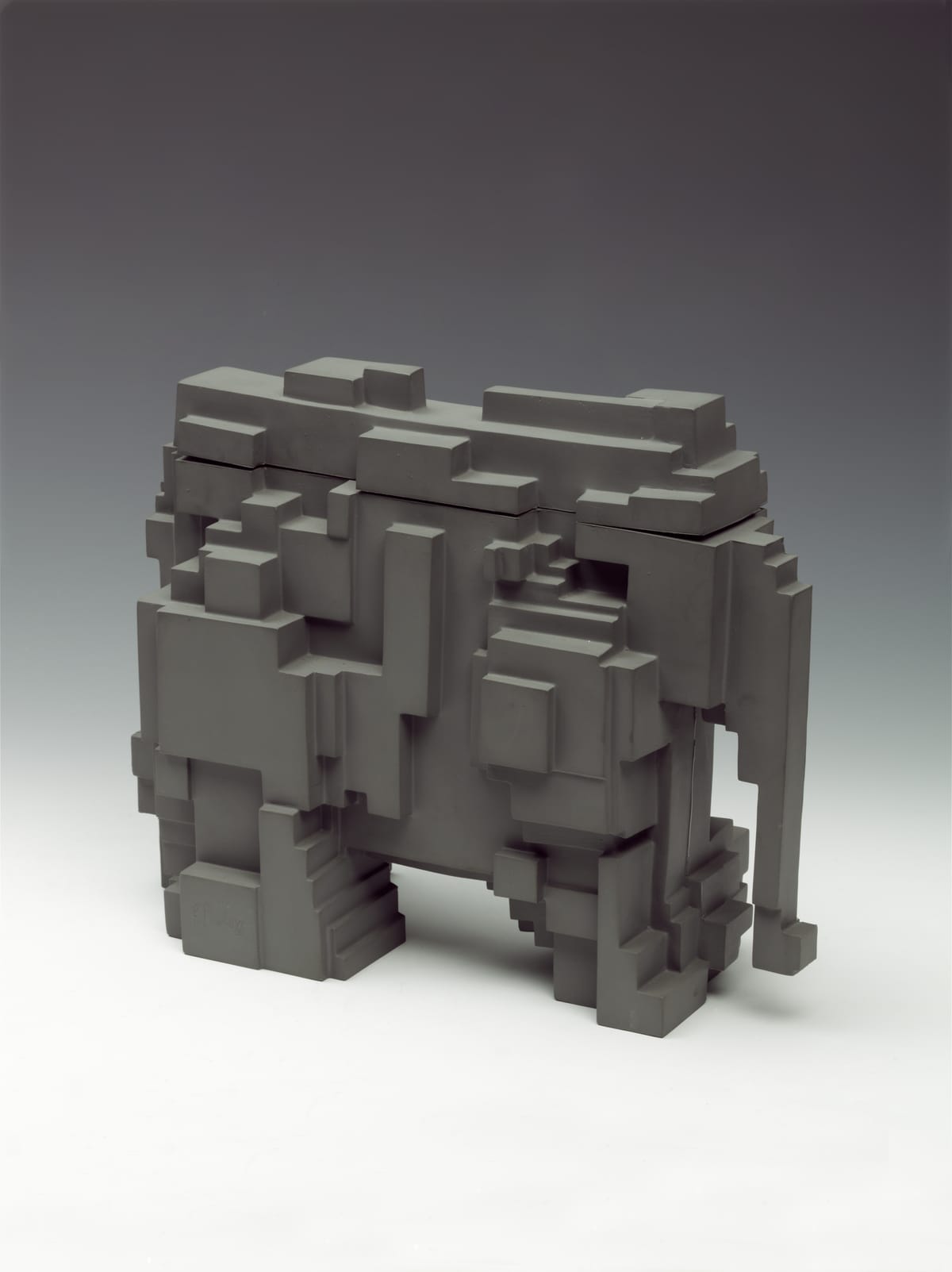 A plastic case shaped like a elephant