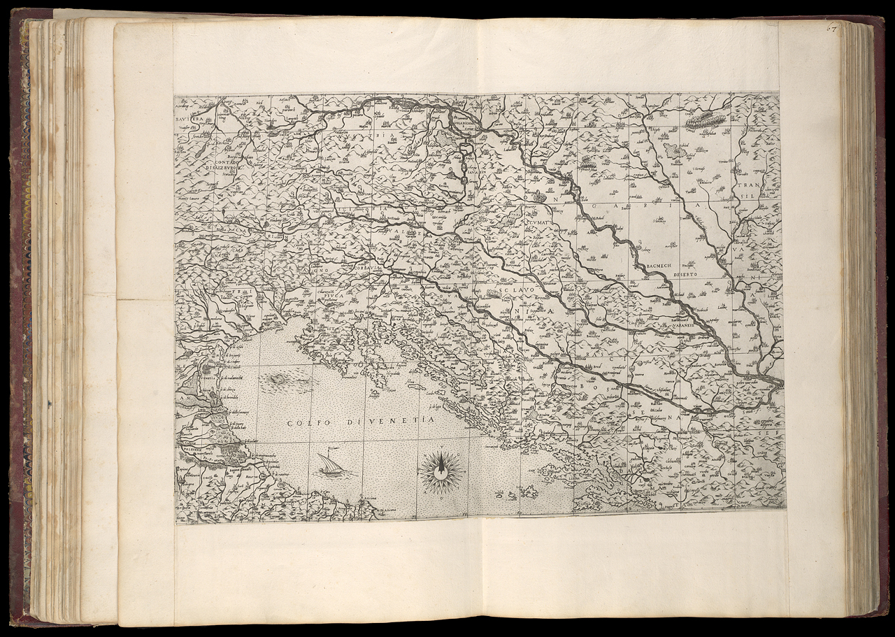 An image showing 'PBC3995(36); [Map of the region from Gulf of Venice - Belgrade - to Black Sea 1]'