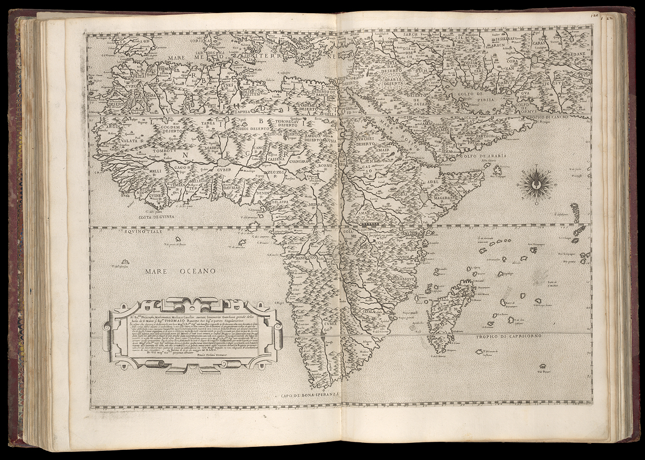 An image showing 'PBC3995(67); …descrittione del'Africa…'