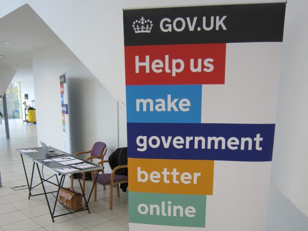 Banner with slogan Help make government better online