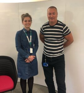Chloe Walker and her mentor Dave Hatch