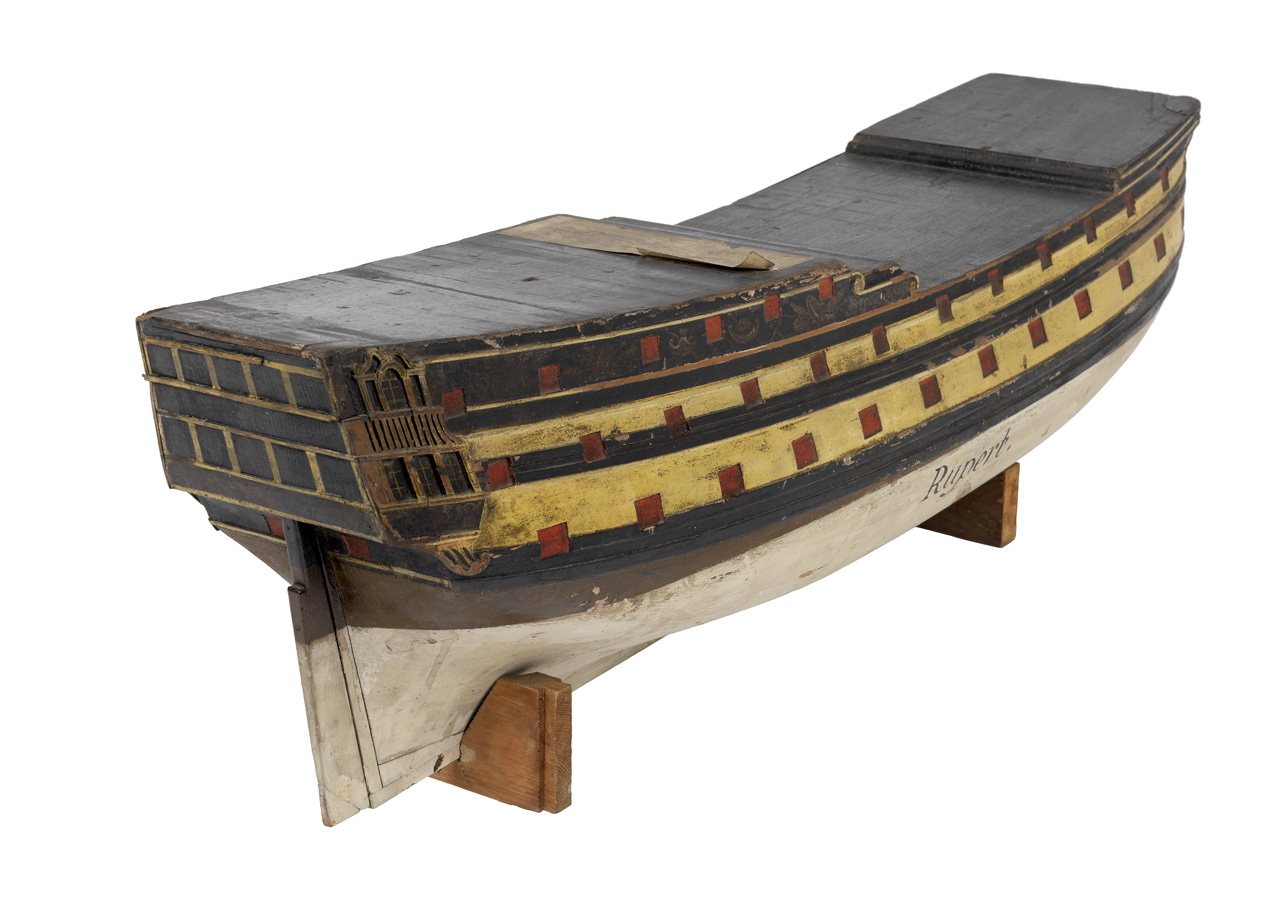 An image showing ''Rupert' (1740) - starboard quarter view'