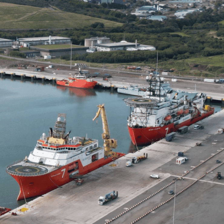 Subsea7 Vessels In Aberdeen. Image Courtesy Of Subsea7.