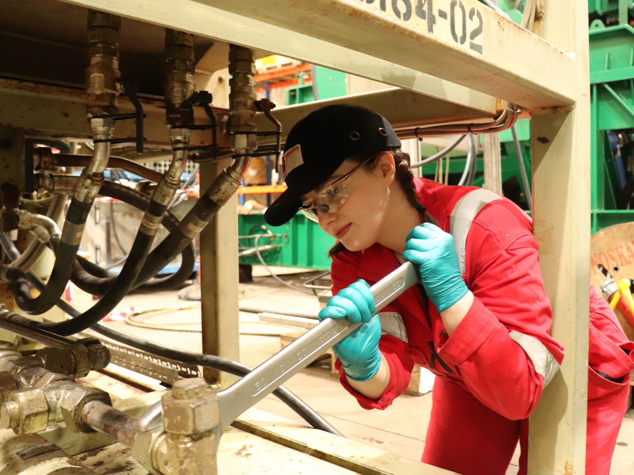 Hannah Gibb At Work With Altrad Sparrows