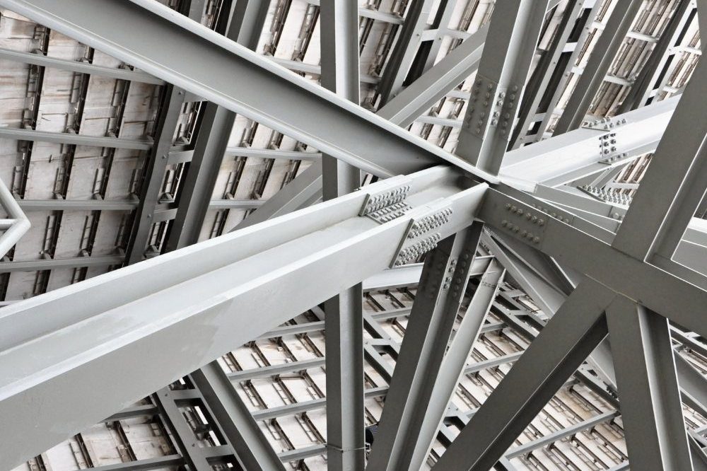 Steel Beams Close Up