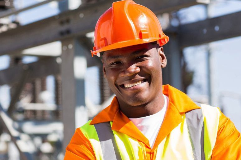 Electrical Engineer In Orange Hard Hat