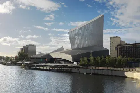 IWM North viewed from Salford Quays