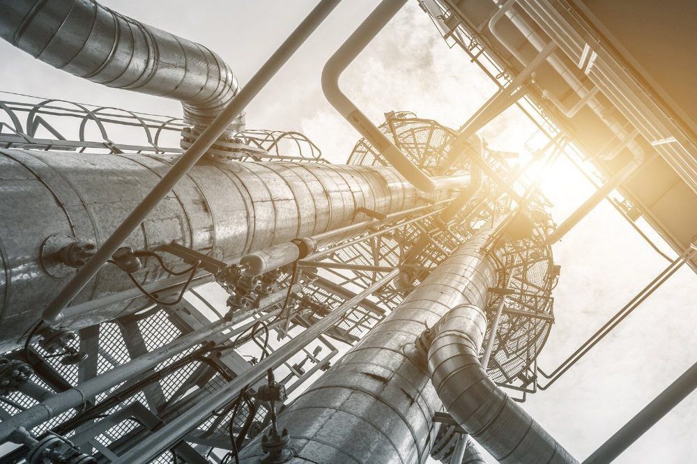 Metal Pipes Up Close
