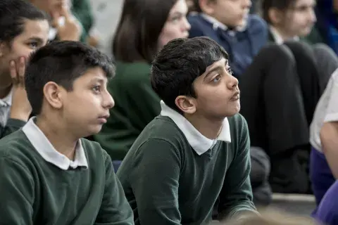 Pupils visiting IWM North