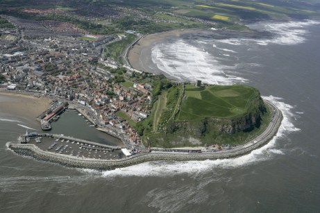 Scarborough Castle from the air