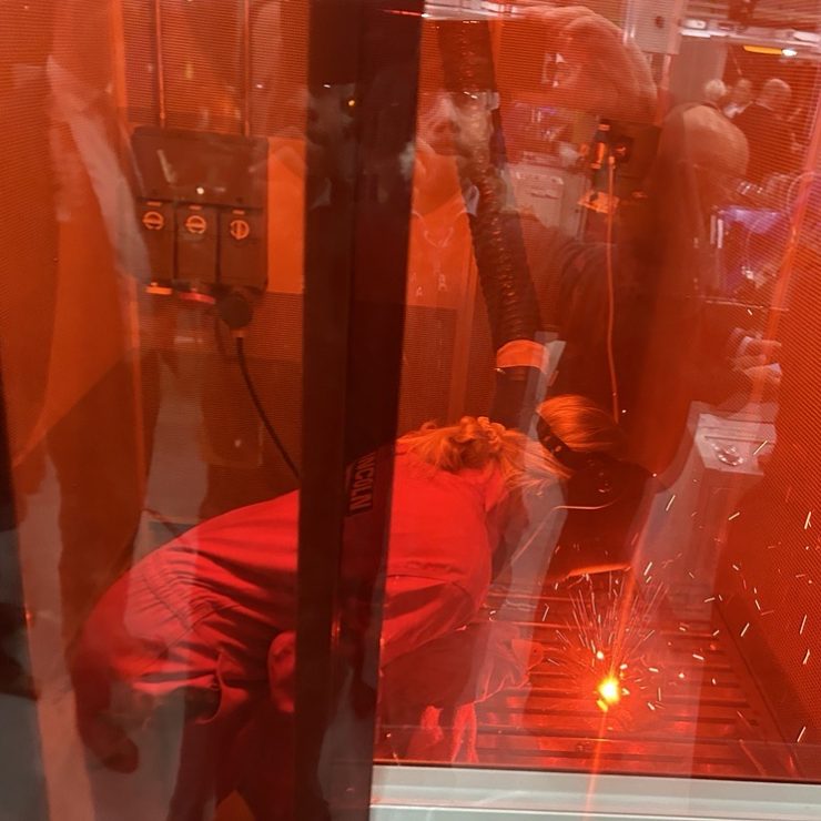 A Work Ready Programme Learner Using One Of The New Welding Bays At The CATCH Facility.