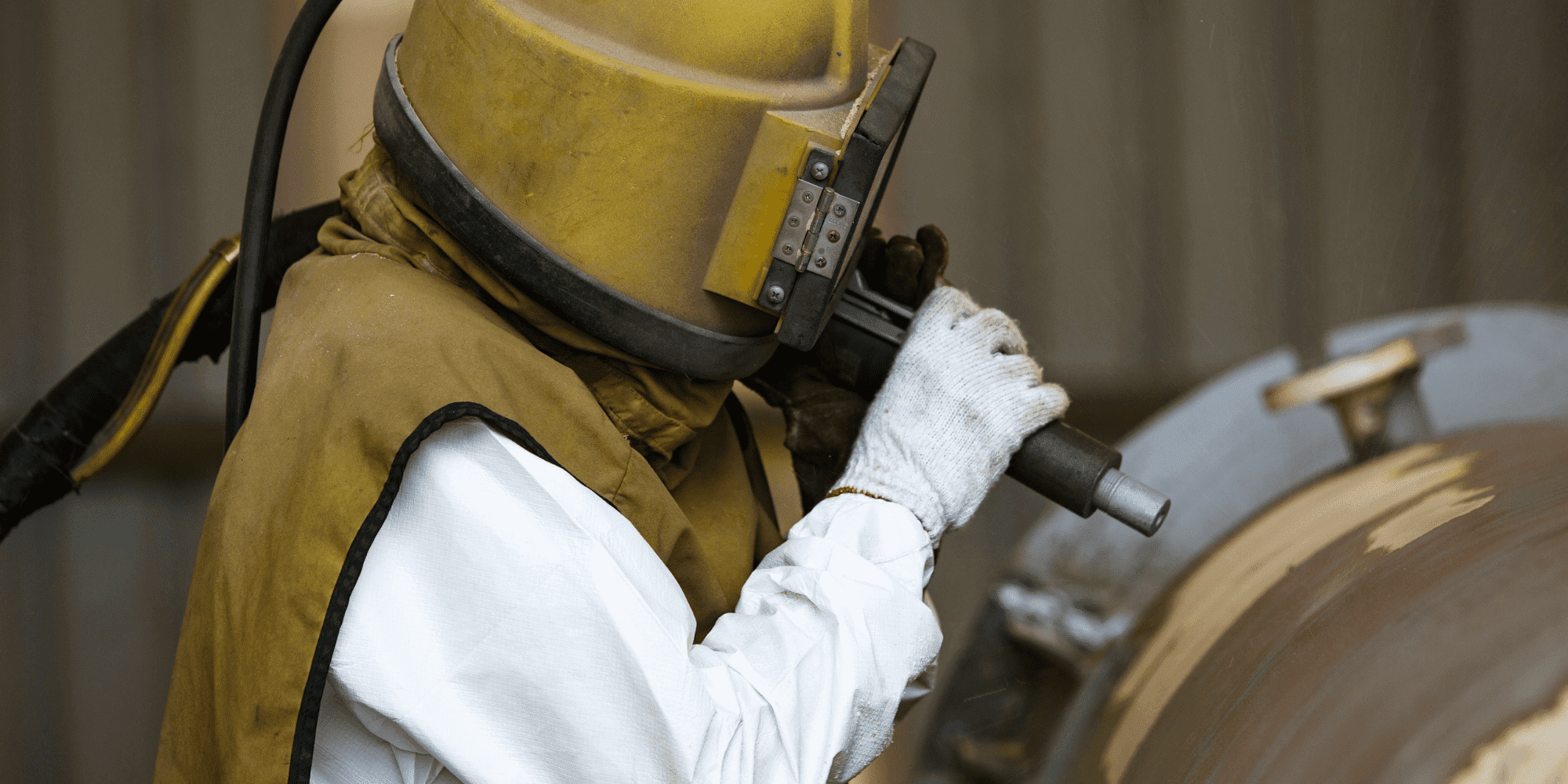 Fabric Maintenance Surface Preparation By Sand Blasting