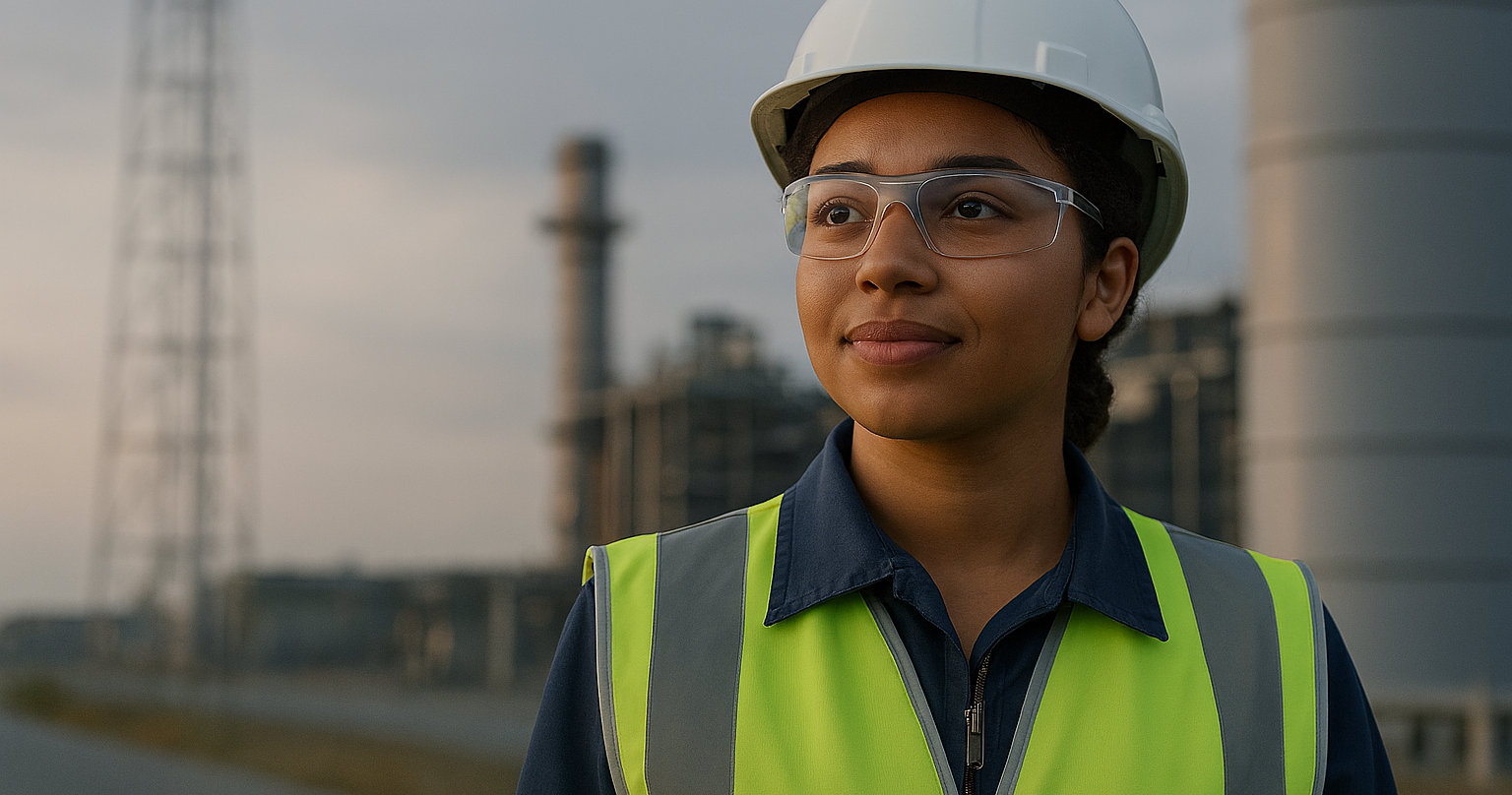 Early careers professional outside power generation plant