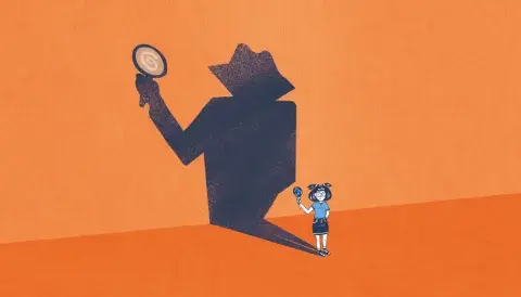 Spies, Lies and Deception exhibition illustration